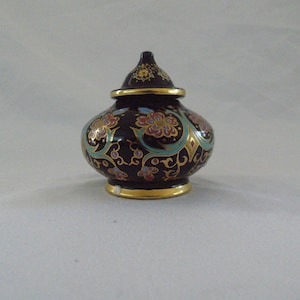 Beautiful Greek Ceramic Solid Perfume Pot 1990s