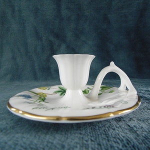 Royal Worcester Arcadia Candle Holder 1980s