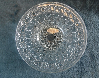 Beautiful centrepiece glass fruit bowl - 1950s