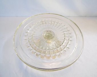 Stylish Glass Cake Stand 1930s
