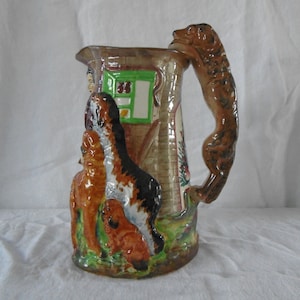 Burleigh Ware, Burgess & Leigh Ltd Old Feeding Time by Samuel Alcock reproduction 1940s