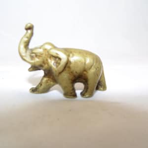Vintage Solid Brass Elephant