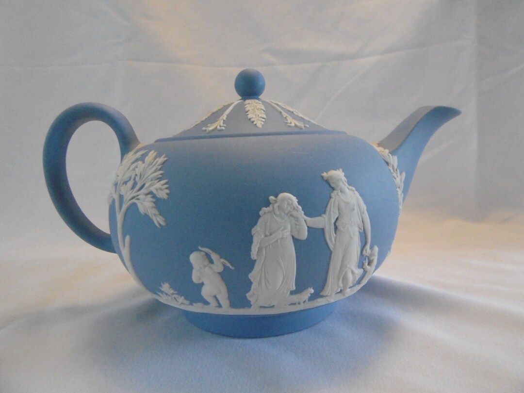 Wedgwood Jasperware Teapot 1965 Etsy