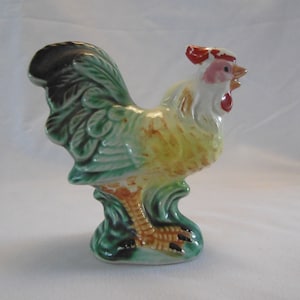 Ceramic Hand Painted Cockerel ornament 1960s