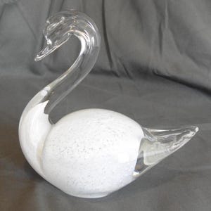 Marcolin Glass Swan - Etsy
