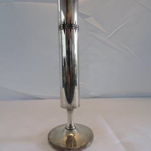 Silver plated Art Deco Candlestick