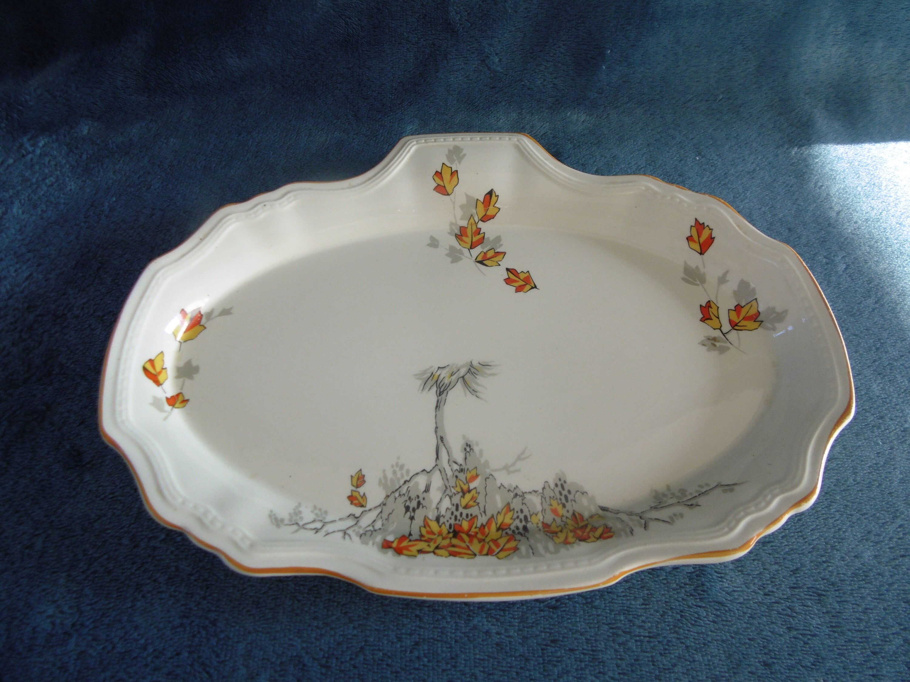 Alfred Meakin Marigold - Astoria Shape Platter 1936 - Etsy