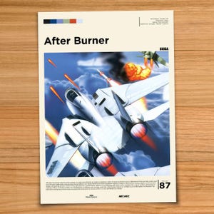 After Burner - Retro Gaming Inspired Poster | Print | Wall Art
