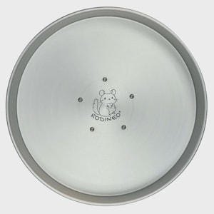 30 cm löphjul för gerbiler och deguer i aluminium – brett, tyst träningsleksak bild 3