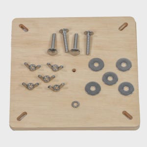 30 cm löphjul för gerbiler och deguer i aluminium – brett, tyst träningsleksak Hanging