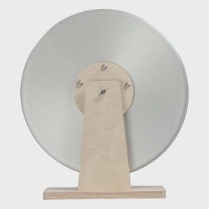 30 cm löphjul för gerbiler och deguer i aluminium – brett, tyst träningsleksak bild 7