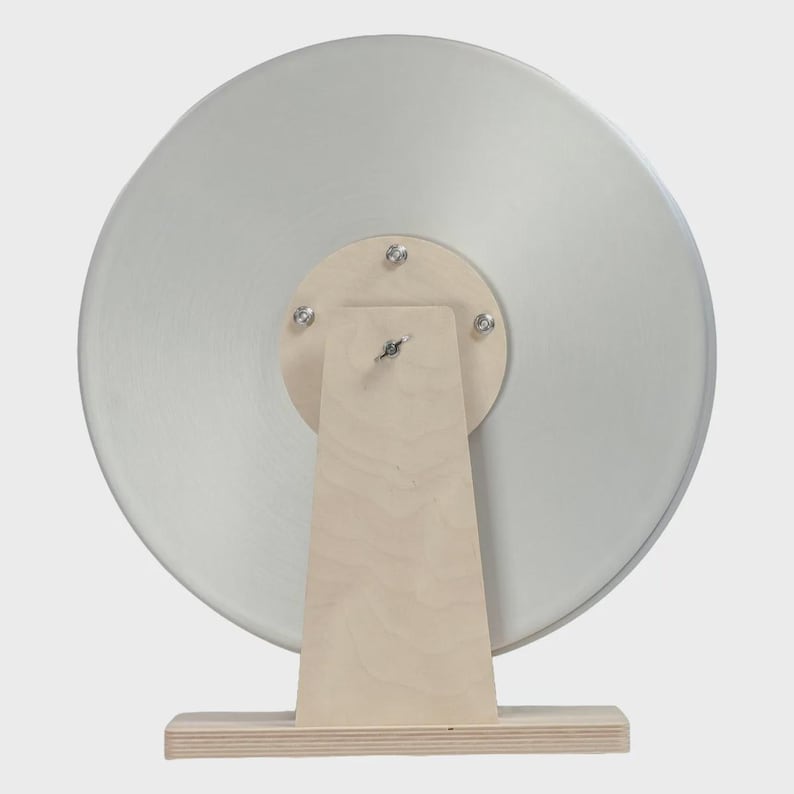 30 cm löphjul för gerbiler och deguer i aluminium – brett, tyst träningsleksak bild 7