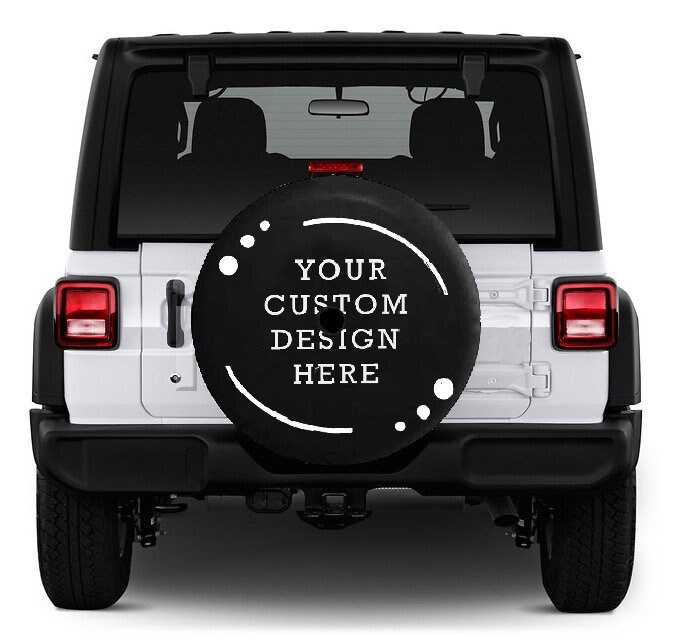 Custom Spare Tire Cover Personzlized Waterproof Dust-Proof Universal Wheel Tire Add Your Customized Photo Picture Text Tire Cover Protectors for Trail - 3
