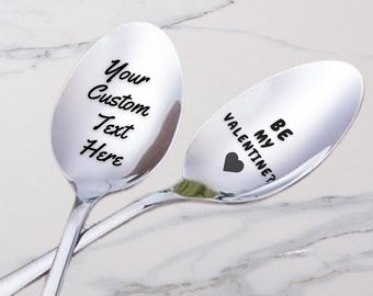 Customized Stainless Steel Spoon, Custom Text Spoons, Unique Gift Idea, Personalized Coffee Spoon, Custom Engraving Spoons, Lasts Forever