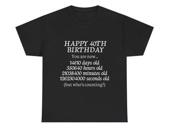 Camiseta divertida para el 40 cumpleaños / Regalo para celebrar un hito importante