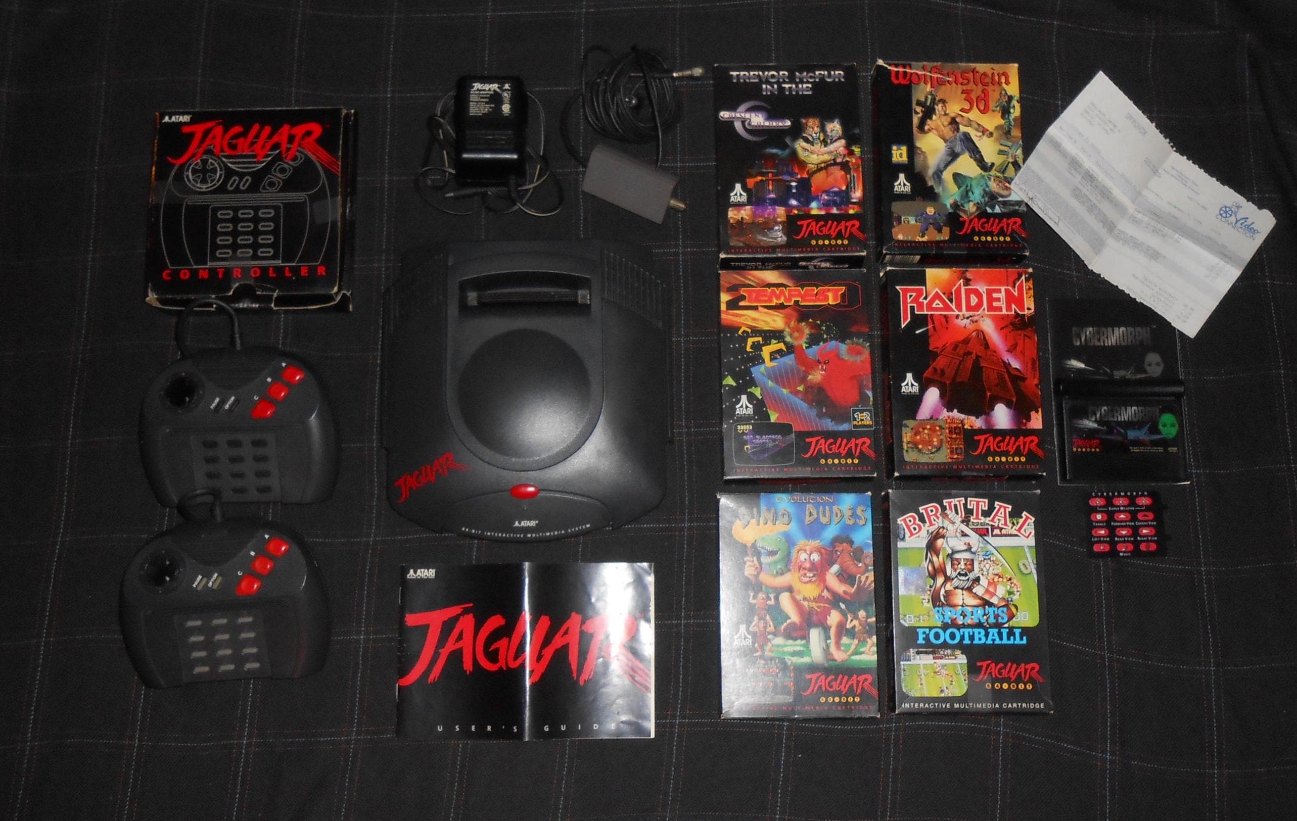 Manette Atari Jaguar - Neuve Sous Blister - Filaire Noire - Collection