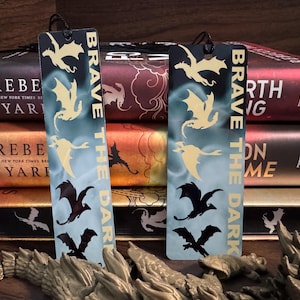 Fourth Wing Inspired Metal Bookmark: Dragon Book Lover Gift