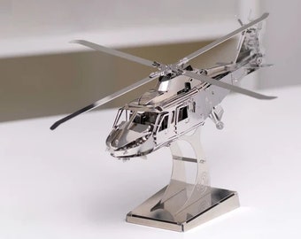 LIFTING SPIRIT HELICOPTER: Handcrafted artwork for inspiration, motivation diy model kit 3d puzzle kit mechanical Metal Time pilot