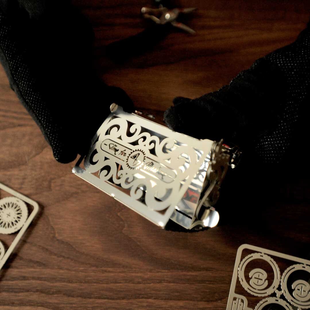 Mechanical Time for 4 Machine Metal Puzzle Model Perfecto Card Сase ...