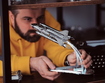 3DModellbausatz bewegliches 3D-Puzzle für Erwachsene Metall Modell Sammlerstück DIY winter zeit Valentinstag Geschenk für ihn, Mann, Freund