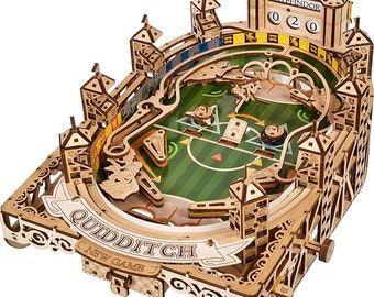 Harry Potter Quidditch™ Pinball Flipper DIY 3d mechanischer Holz Modellbausatz Geschenk Brettspiel Baukasten Feier UGEARS Father's Day Gift