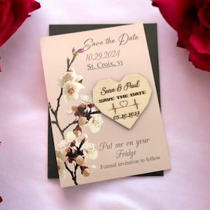 Biglietti Save the Date, Save the Date rustico, Save the Date divertente, Save the Date unico, matrimonio rustico, Save the Date personalizzato, biglietto rosa