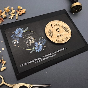 Unique Save the date, Save the dates, Floral Save the date, Magnet favors,save the date card, wedding date magnet, save the date wood