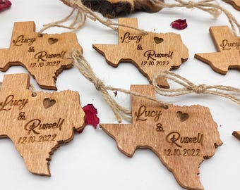 Personalized Wedding, Wedding Favors, Christmas Ornaments, Wedding Ornaments, Wood Wedding Favors, Christmas Favors, Custom Ornaments