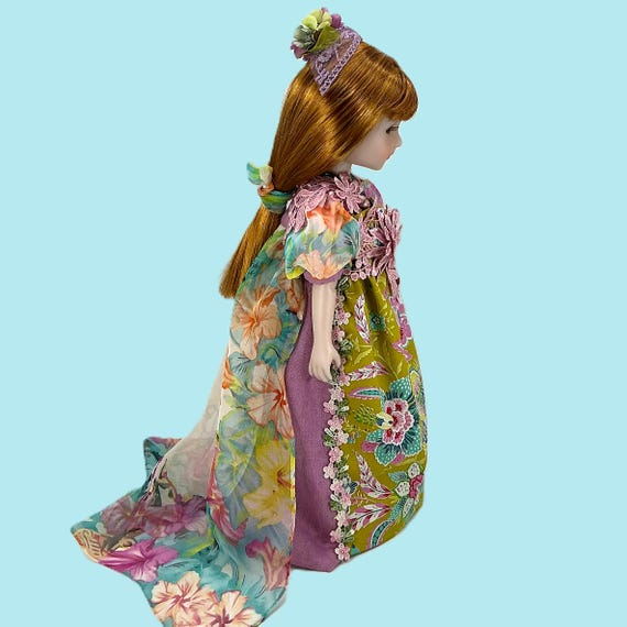 Gossip Regency Day Dress - Doll Clothes Outfit for 15” Doll like Ruby Red