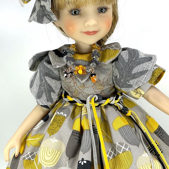 OAK & ACORNS Dress - Doll Clothes Dress for 15” Doll like Ruby Red