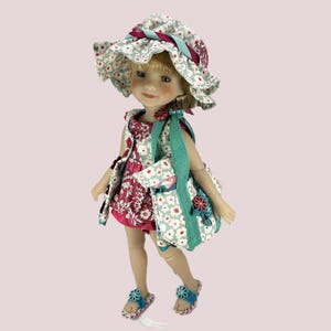 BEACH Romper - Doll Clothes Ensemble for 15” doll like Ruby Red