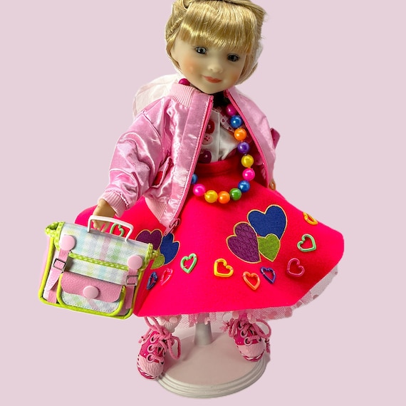 DIFF DECADES The 50’s - Doll Clothes ensemble for 15” doll like Ruby Red
