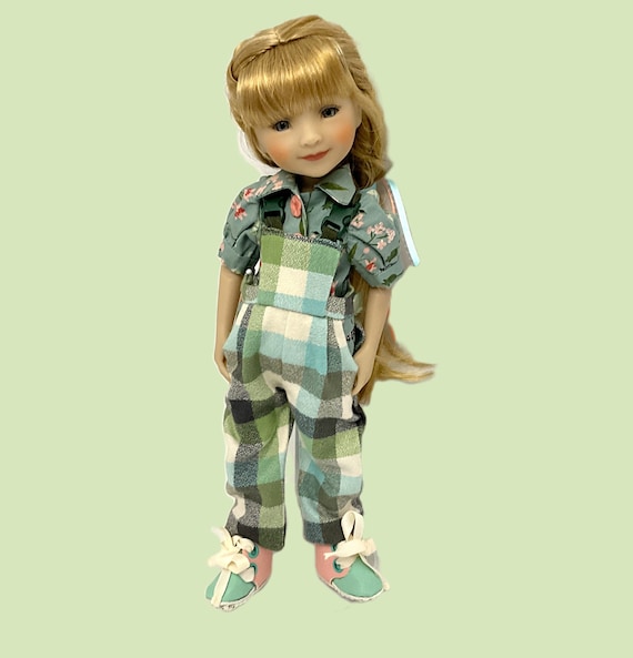 COMFY OVERALLS - Doll Clothes Ensemble for 15” doll like Ruby Red