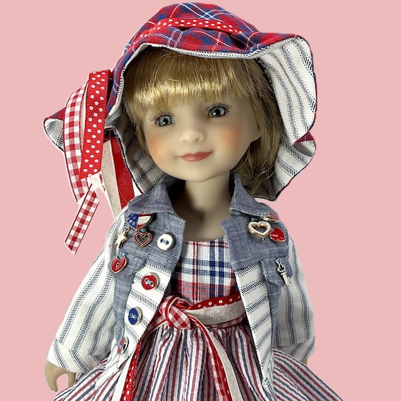 SUMMER - Doll Dress Ensemble for 15” doll like Ruby Red