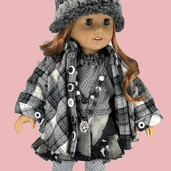 SEATTLE PREPPY GRUNGE - Doll Clothes Ensemble for 18” Doll like American Girl