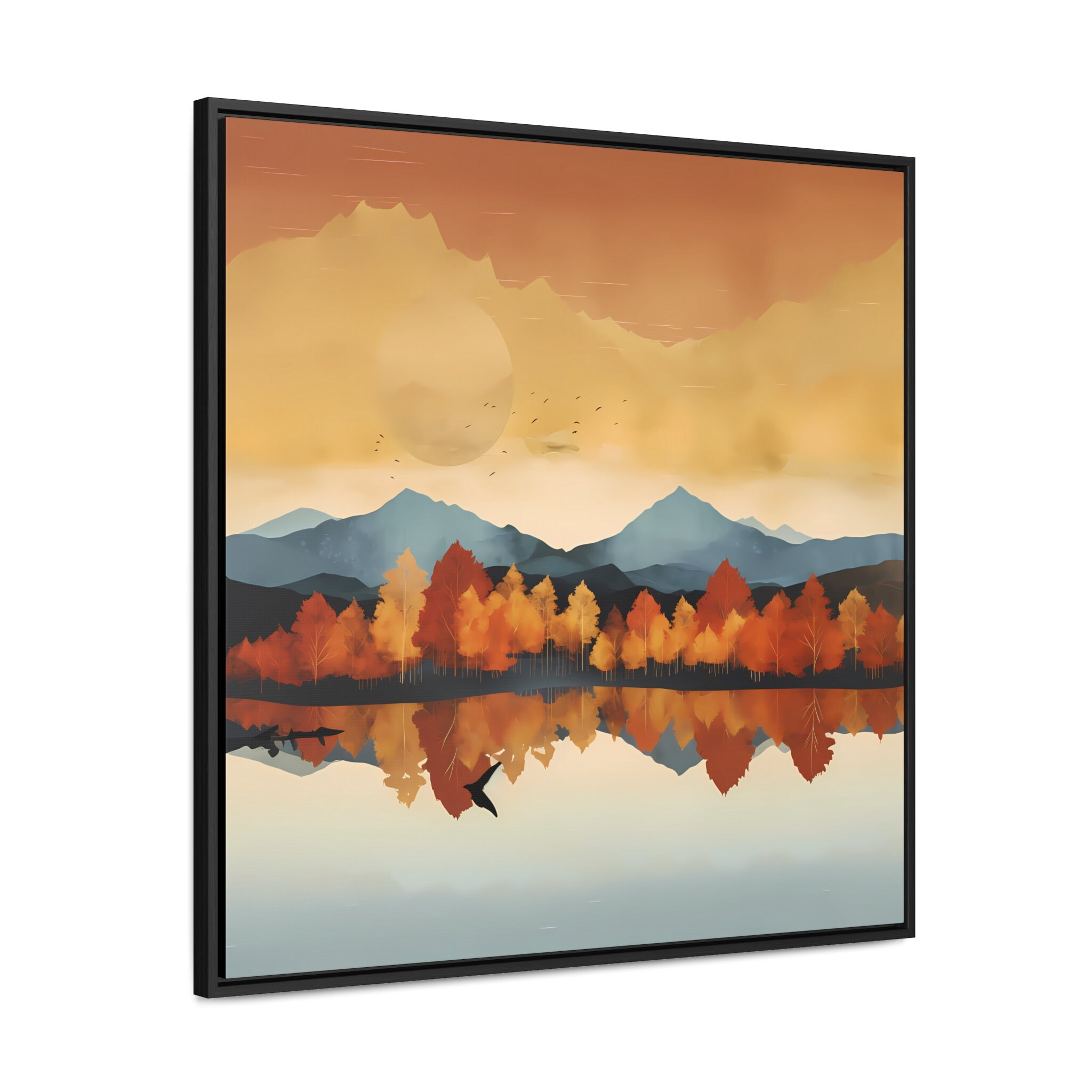 Abstract Framed Wall Decor Gallery Wrapped Canvas Print Etsy