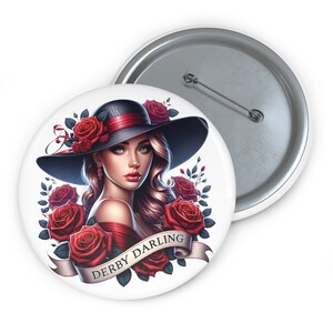 Derby Darling Kentucky Derby Pin Knöpfe - Derby Party Zubehör - Derby Party Preise - Metall Kentucky Derby Pin Knöpfe