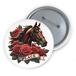 Kentucky Derby Place Pin Button - Derby Party Zubehör - Derby Party Preis - Metall Kentucky Derby Pin Buttons