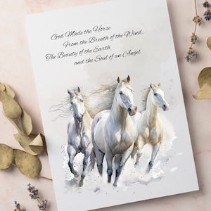 Cartes de voeux d'art équestre, cartes de correspondance élégantes pour chevaux, intérieur vierge (8, 16 et 24 pièces)