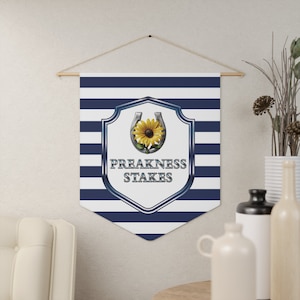 Preakness Stakes  Pennant - Gift for Horse Racing Fan  - Horse Racing Pennant