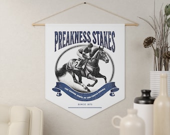 The Preakness Stakes Pennant | Preakness Stakes Decor | Horse Racing Pennant