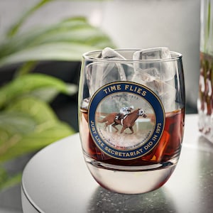 Limited Edition Secretariat 50th Anniversary Whiskey Glass - A Timeless Tribute to the Legendary 1973 Champion