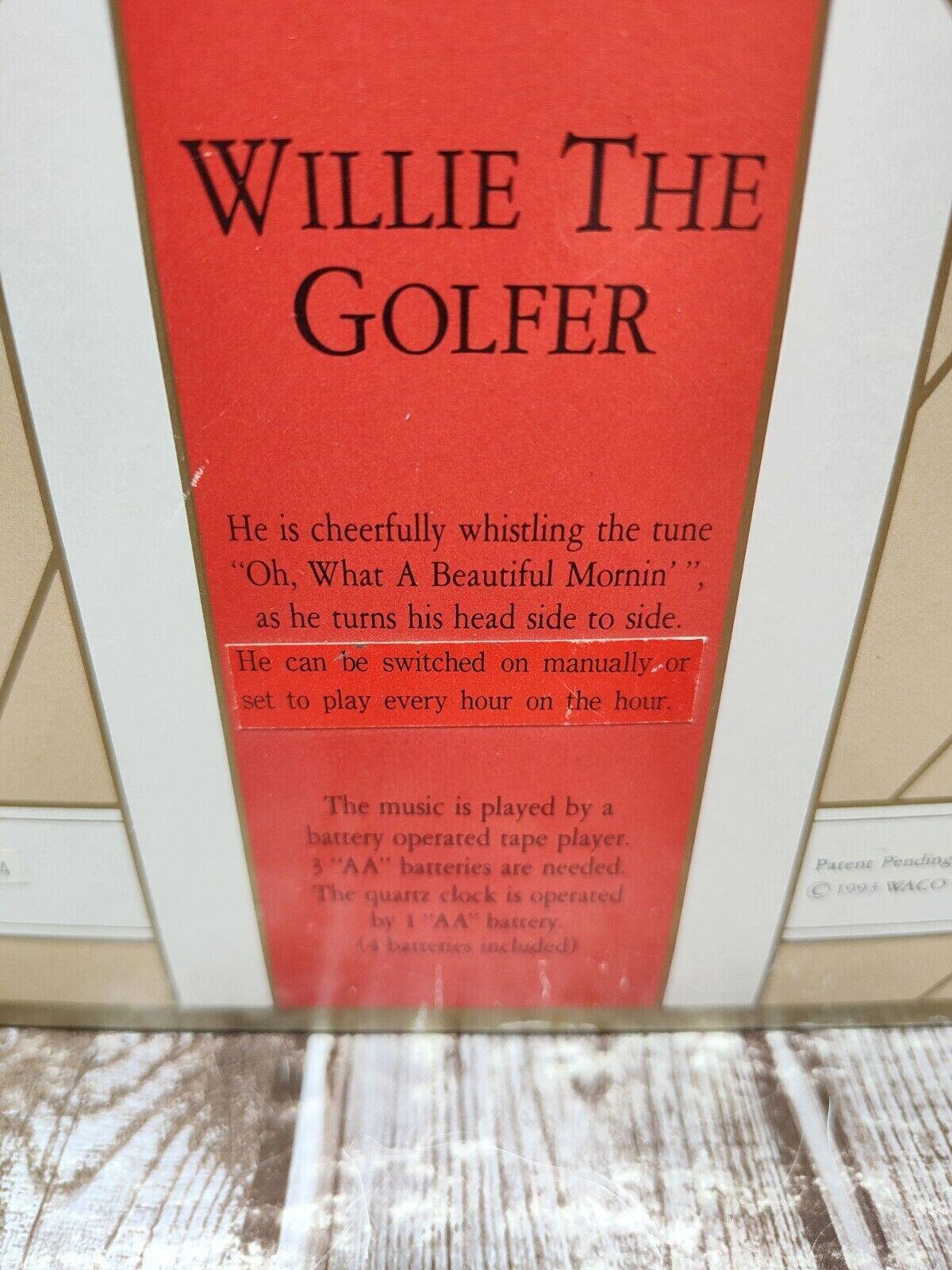 インテリア小物 WACO Melody in motion からくり時計置時計 Golfer