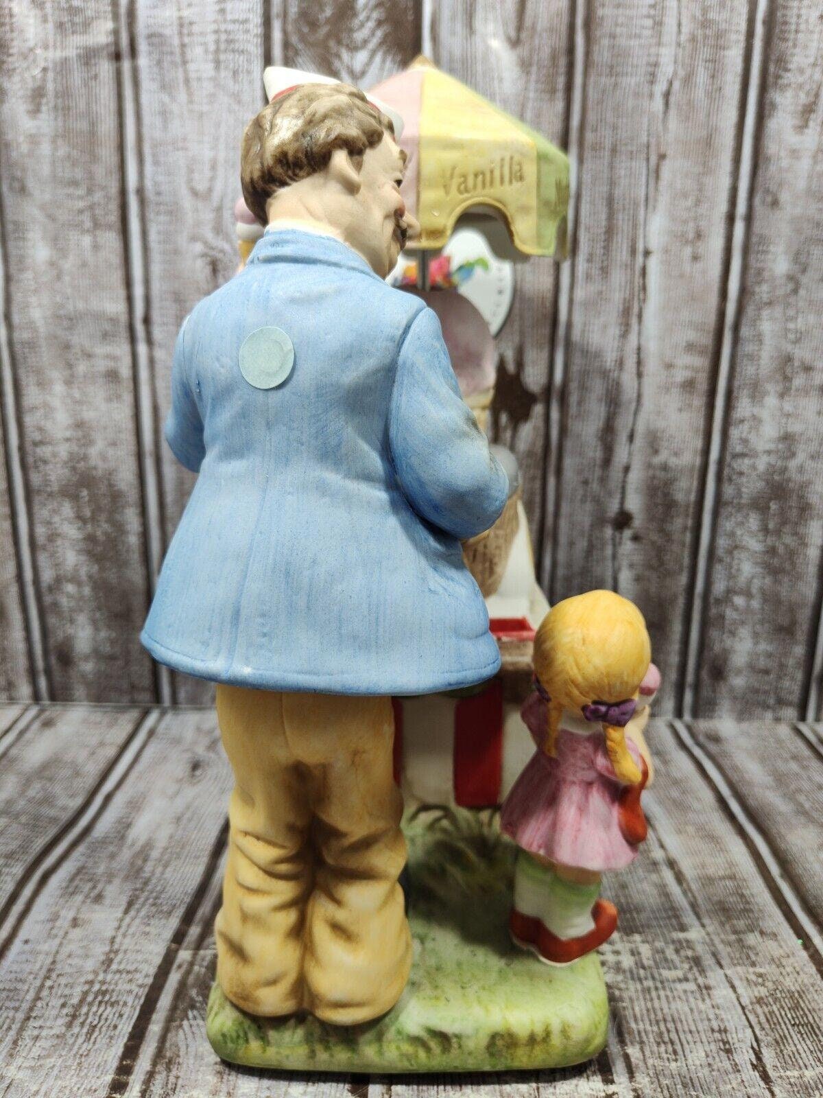 Waco Melody in Motion Ice Cream Vendor Bisque Porcelain Music