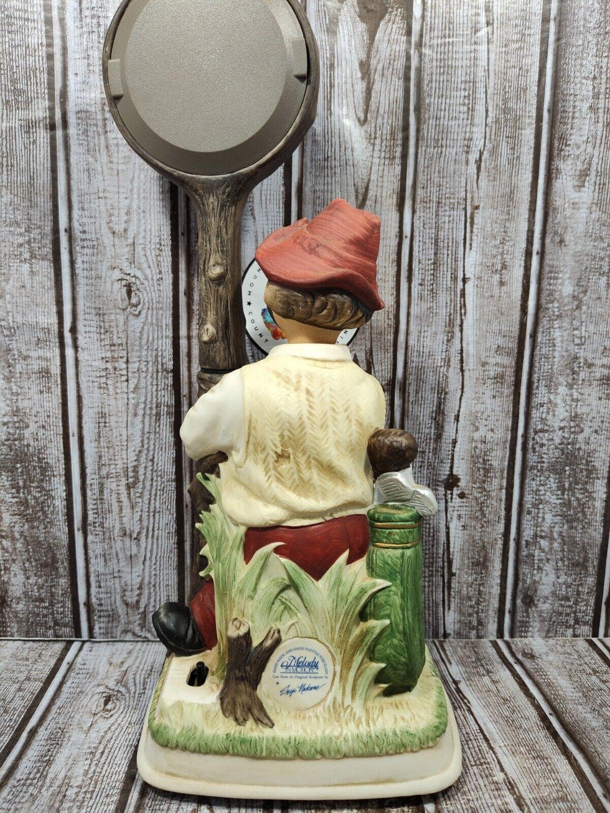 Melody in Motion メロディーインモーション 酔っ払いのウィリー 1993 Melody in Motion Willie the Golfer Handpainted Porcelin