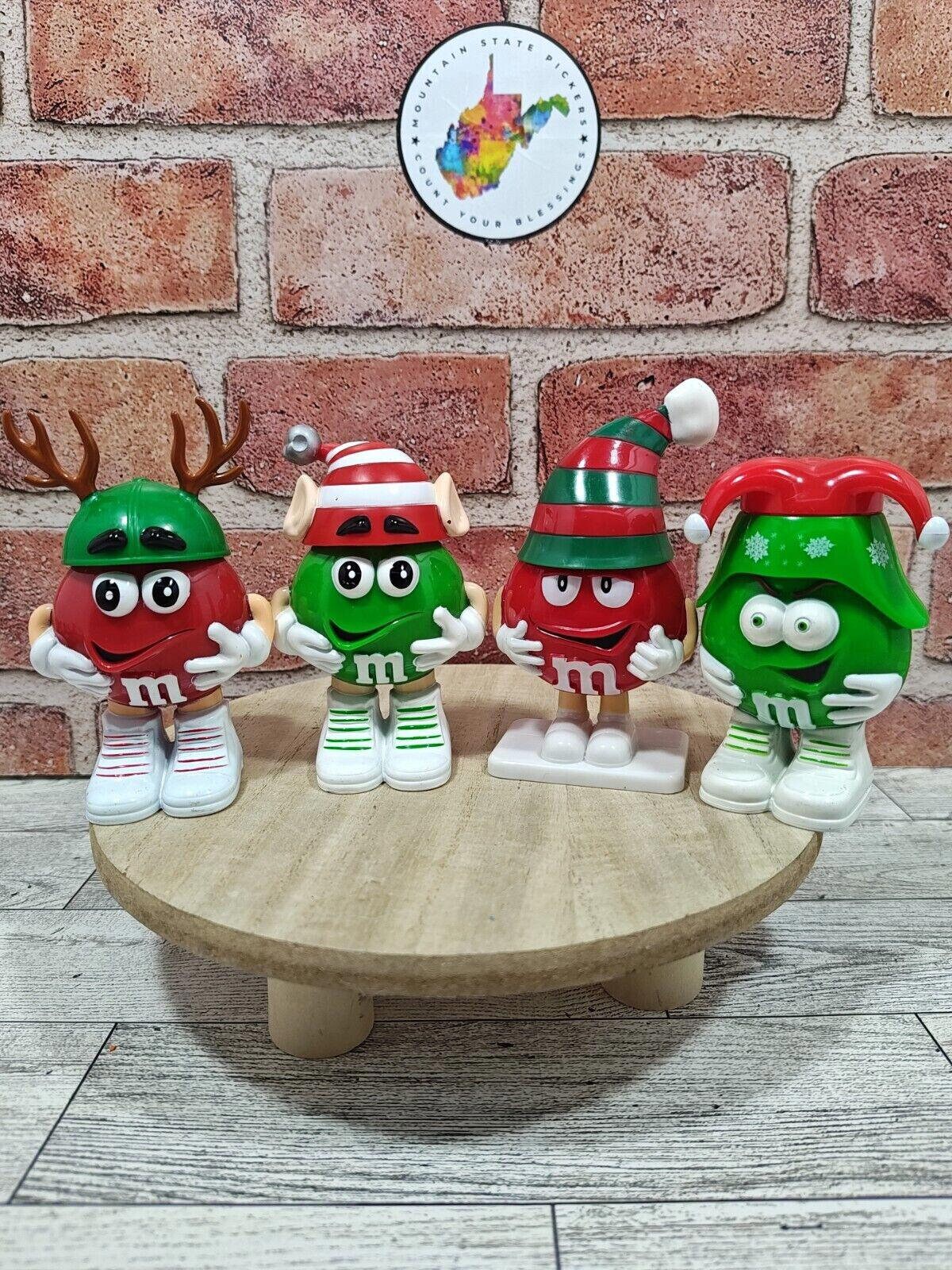 Set of 4 Christmas M&m's 3.5 Inch Minis Characters From Early