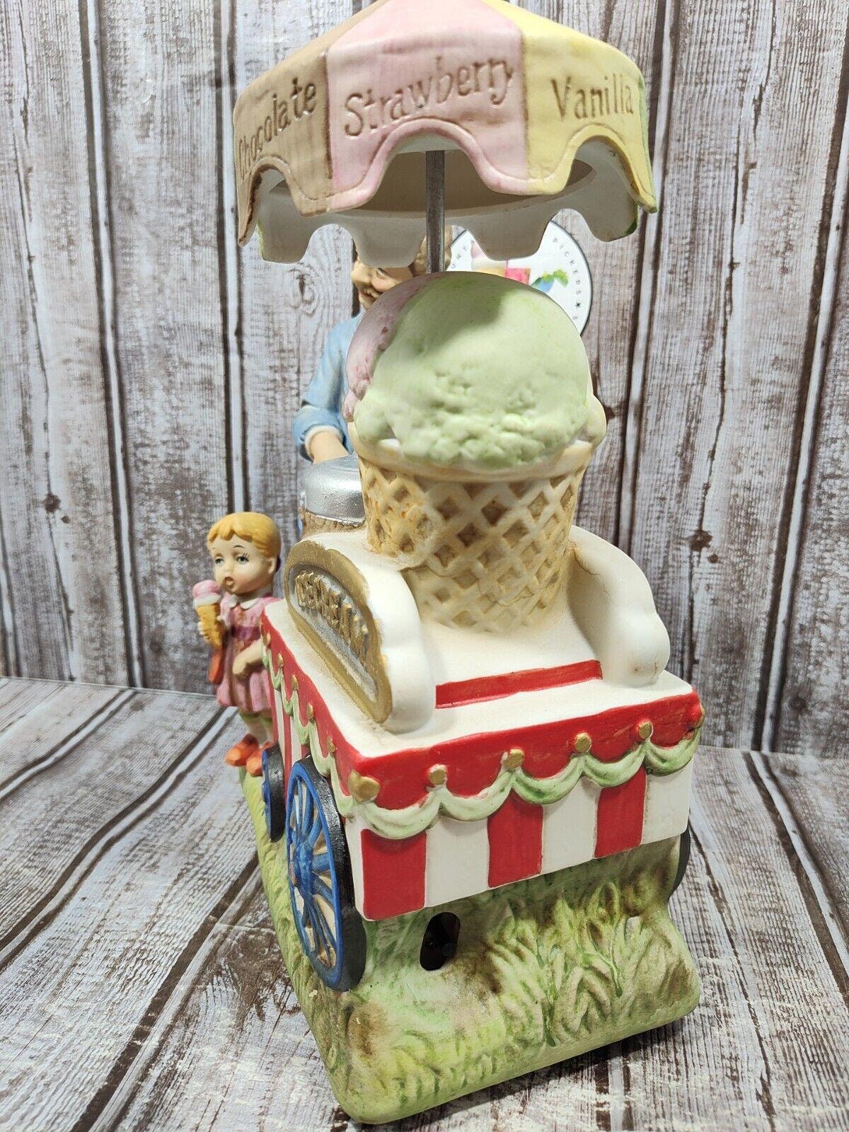 waco Melody in motion メロディーモーション Waco Melody in Motion Ice Cream Vendor Bisque Porcelain Music