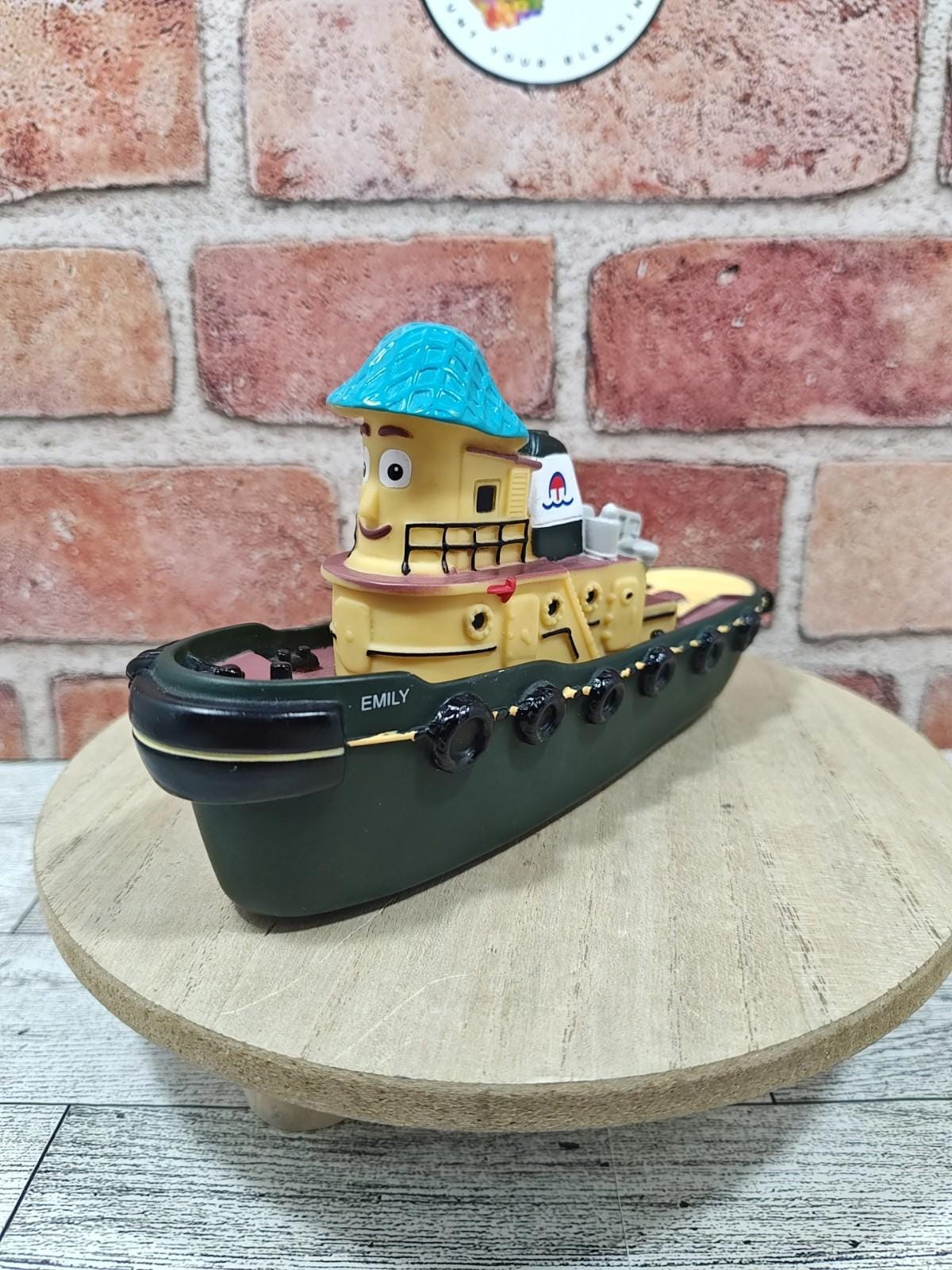 1998 ERTL Emily Tugboat From Theodore Tugboat Series Plastic Large