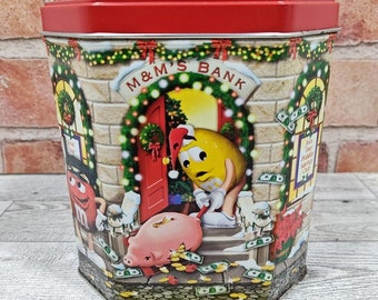 2003 M&M’s Holiday Tin Christmas Village Series Limited Edition Bank #17