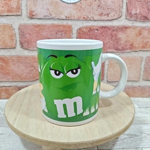 Ms Green, Original M&ms Green Female Face Mug, Discontinued